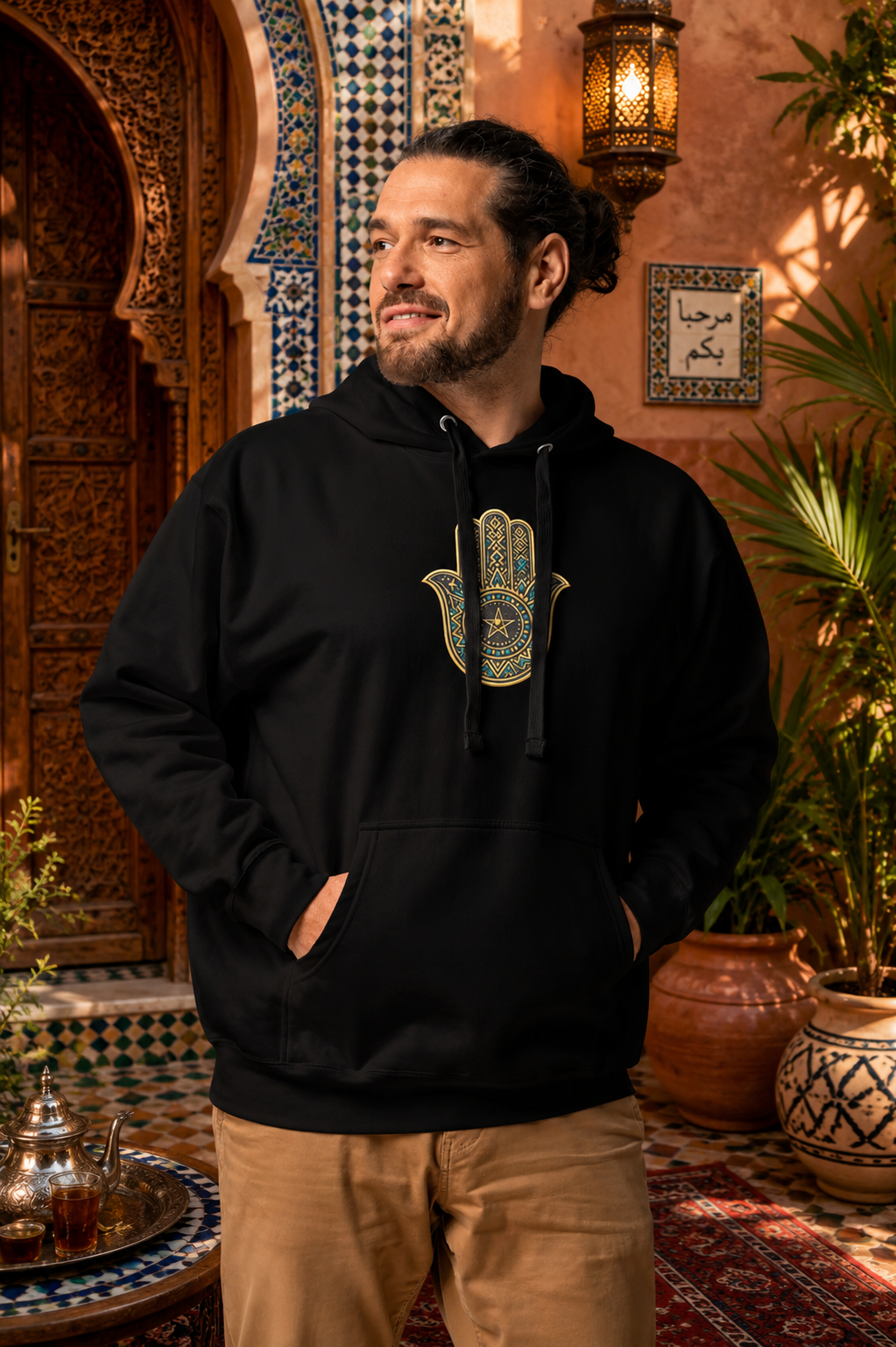 Moroccan Khmisa Heritage Hoodie